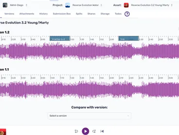 Aliada Create audio collaboration platform — light theme