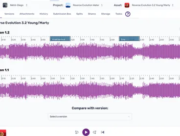 Aliada Create audio collaboration platform — light theme
